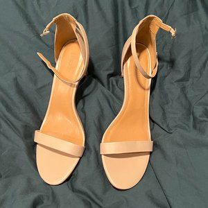 JCREW FACTORY NWT Size 12 Nude Ankle-strap heeled sandals
